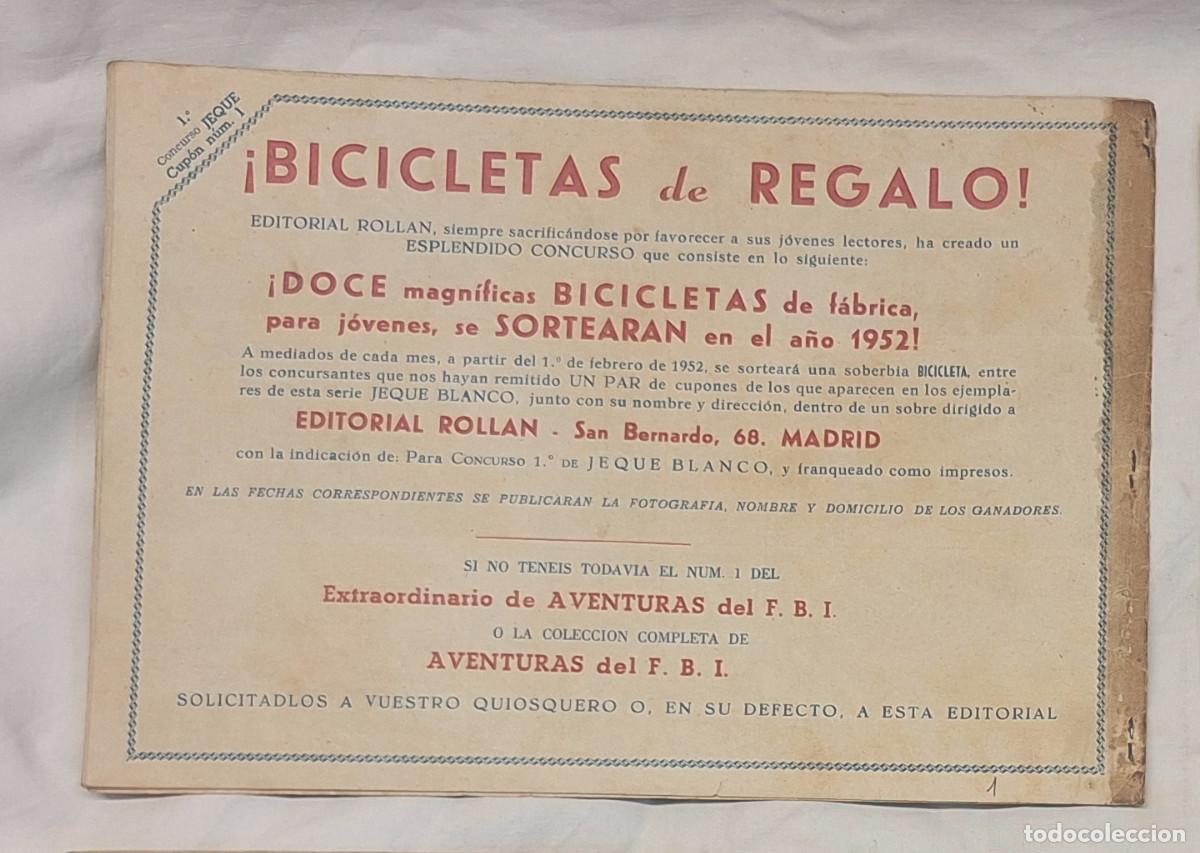 Tebeos: Jeque Blanco n&ordm; 1 Edit Roll&aacute;n a&ntilde;o 52 Original - Foto 2