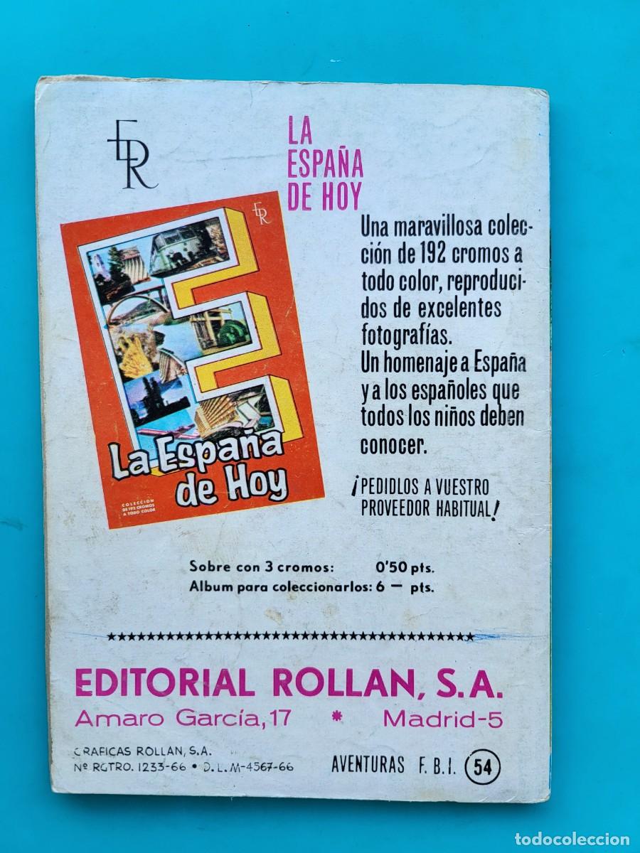 Tebeos: Aventuras del FBI. 54. Editorial Roll&aacute;n. - Foto 2