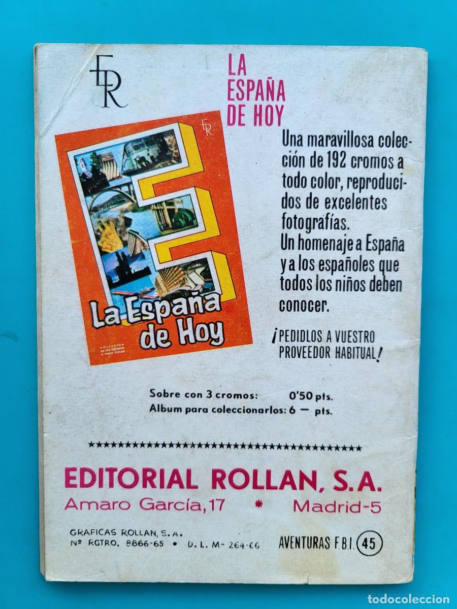 Tebeos: Aventuras del FBI. 45. Editorial Roll&aacute;n. - Foto 2