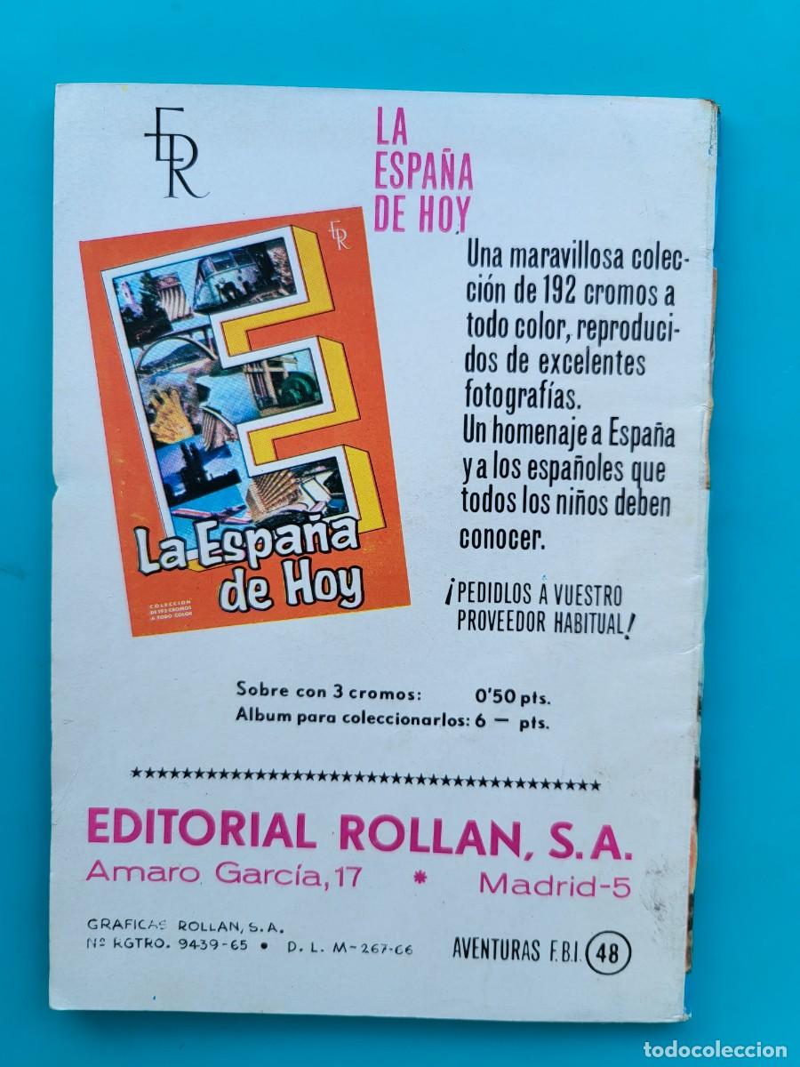 Tebeos: Aventuras del FBI. 48. Editorial Roll&aacute;n. - Foto 2