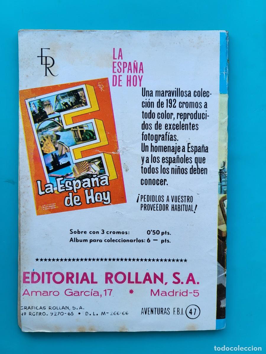 Tebeos: Aventuras del FBI. 47. Editorial Roll&aacute;n. - Foto 2