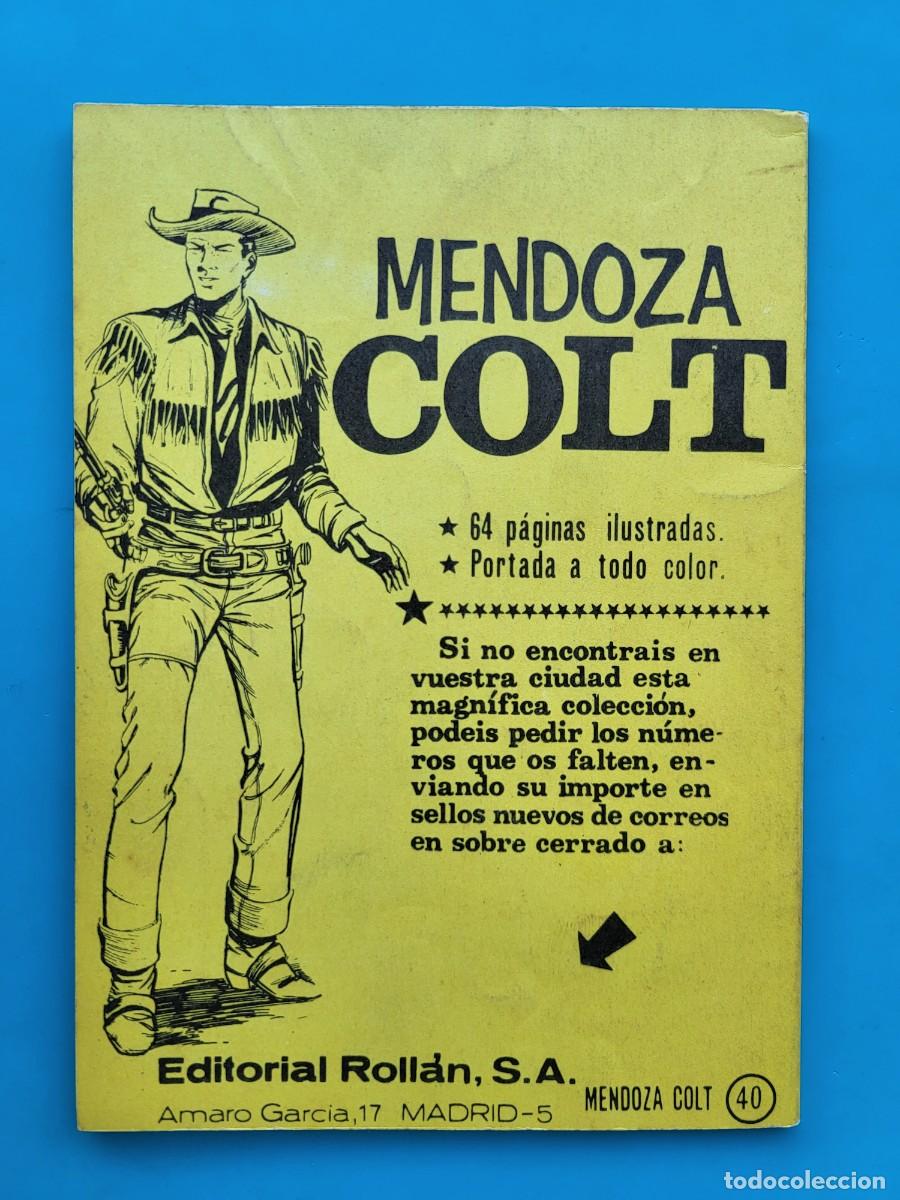 Tebeos: Mendoza Colt. 40. Editorial Roll&aacute;n. - Foto 2