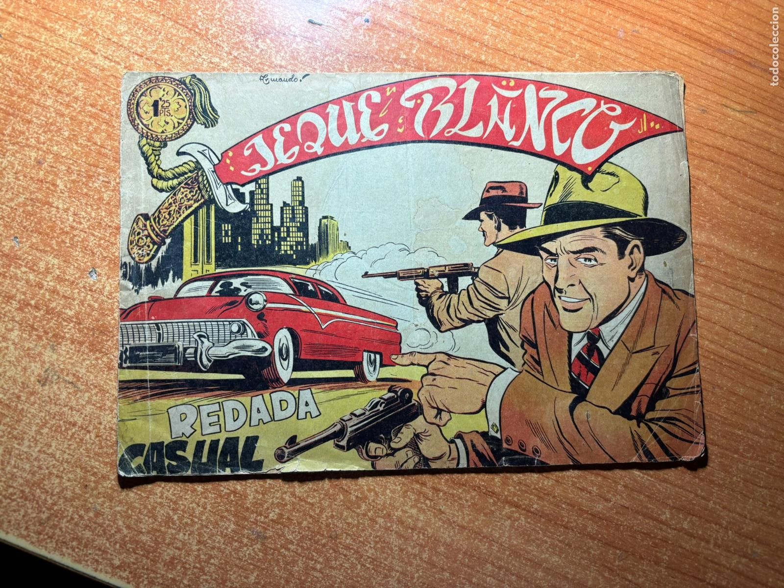 Tebeos: JEQUE BLANCO N&ordm; 137 EDITORIAL ROLLAN ORIGINAL ULTIMO NUMERO - Foto 1
