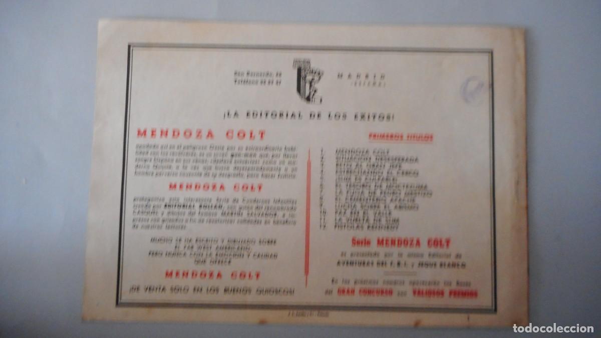 Tebeos: MENDOZA COLT N&ordm; 1 .ORIGINAL/ C-23 - Foto 2
