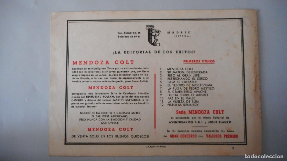 Tebeos: MENDOZA COLT N&ordm; 2. ORIGINAL / C-23 - Foto 2