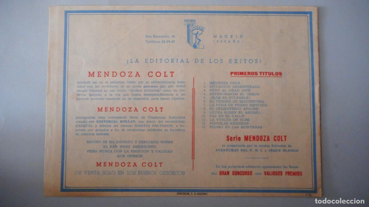 Tebeos: MENDOZA COLT N&ordm; 13.ORIGINAL / C-23 - Foto 2