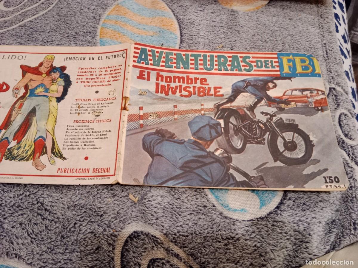 Tebeos: AVENTURAS DEL FBI N&ordm; 239 EL HOMBRE INVISIBLE- EDITORIAL ROLLAN 1960 , ORIGINAL MUY DIFICIL