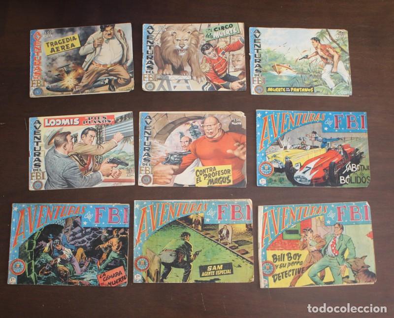 Tebeos: LOTE 9 COMICS AVENTURAS DEL FBI EDITORIAL ROLLAN 28 145 161 162 172 173 177 178 180