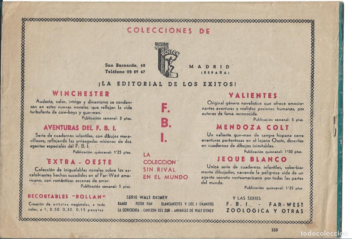 Tebeos: AVENTURAS DEL FBI - ORIGINAL NUM 153 - Foto 2
