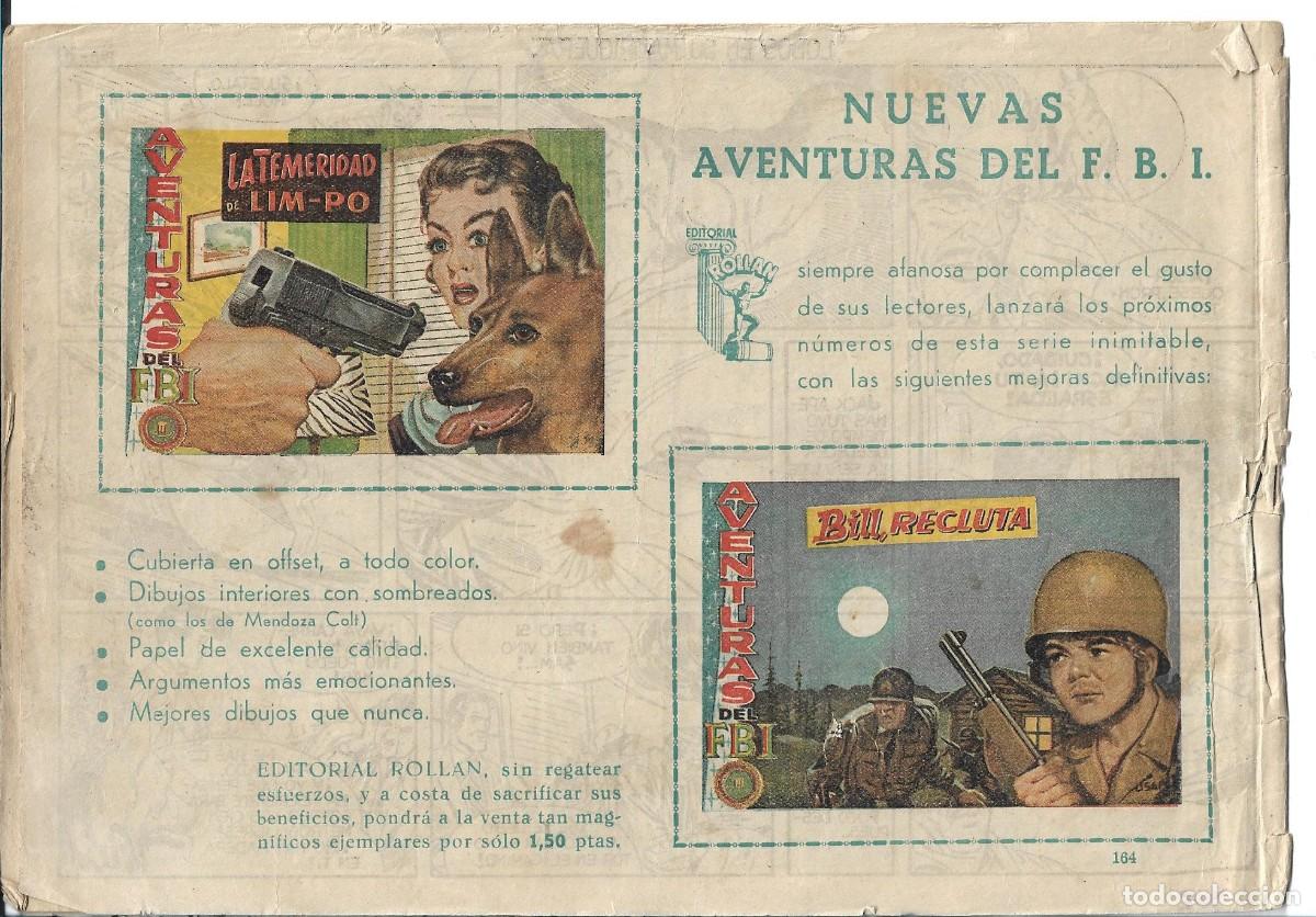Tebeos: AVENTURAS DEL FBI - ORIGINAL NUM 164 - Foto 2