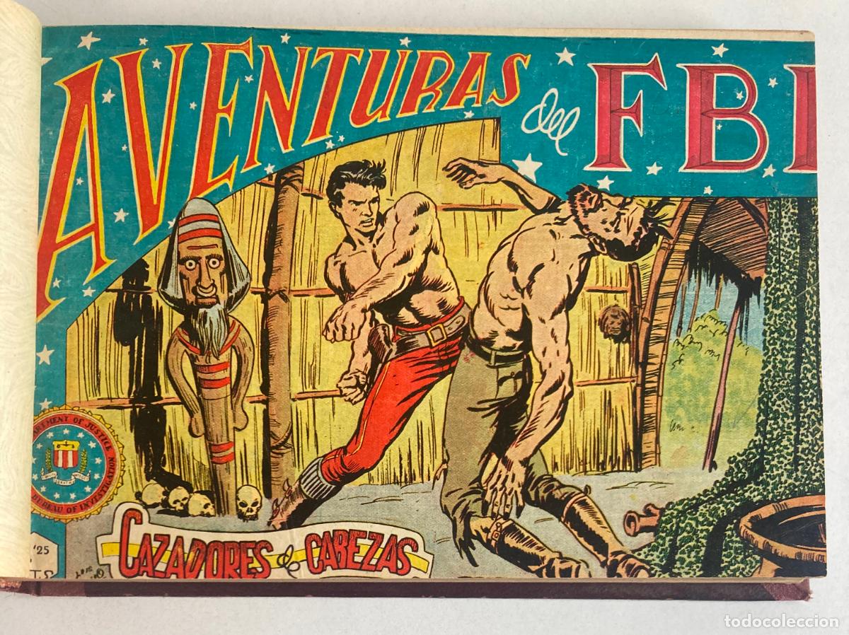 Tebeos: AVENTURAS DEL F.B.I., ROLL&Aacute;N 1951, ORIGINAL - DEL 50 AL 82, ENCUADERNADOS EN UN TOMO