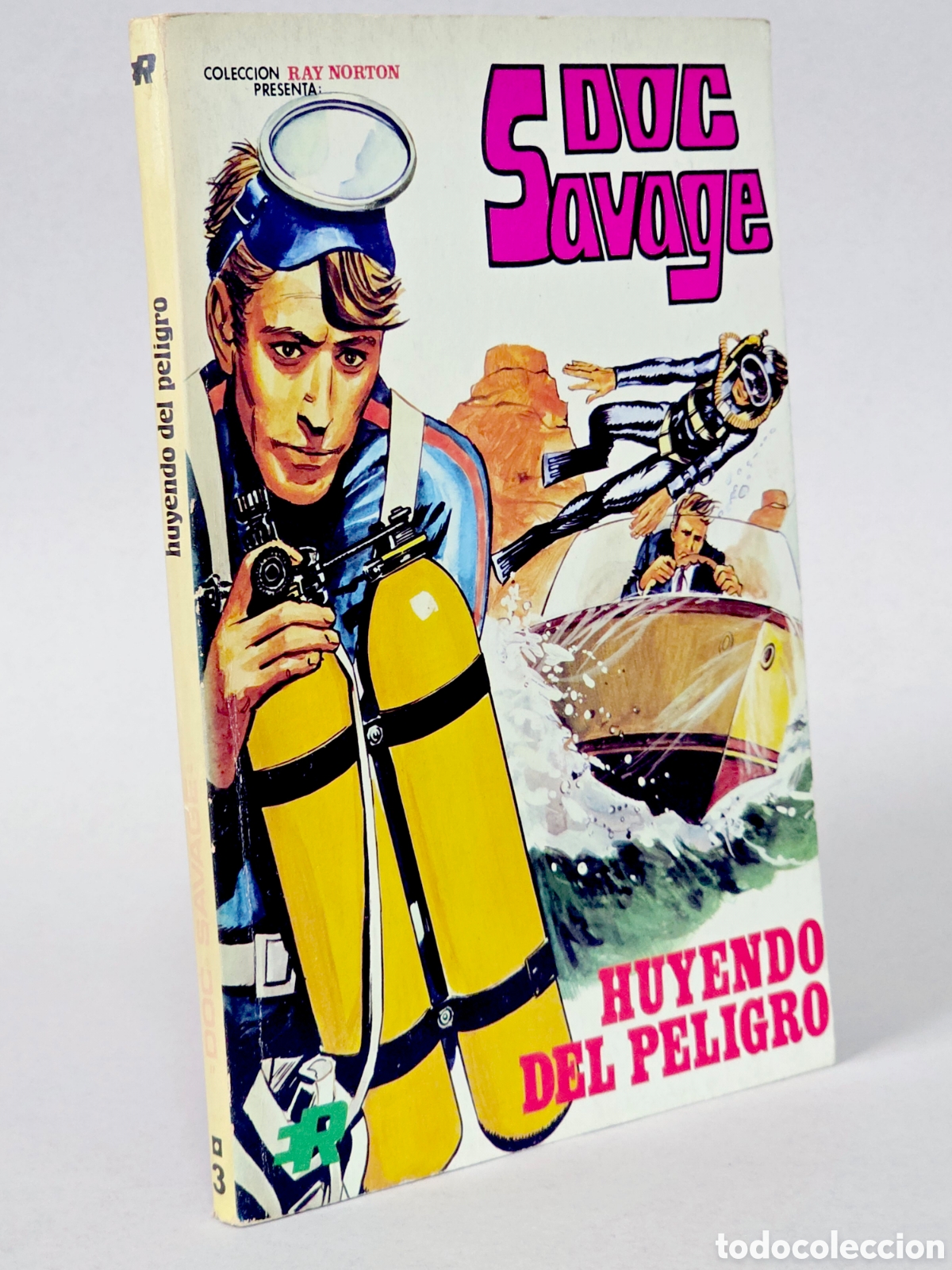Tebeos: C&Oacute;MIC DOC SALVAJE 3 HUYENDO DEL PELIGRO EDITORIAL ROLLAN CANTO DESCOLORIDO BUEN ESTADO