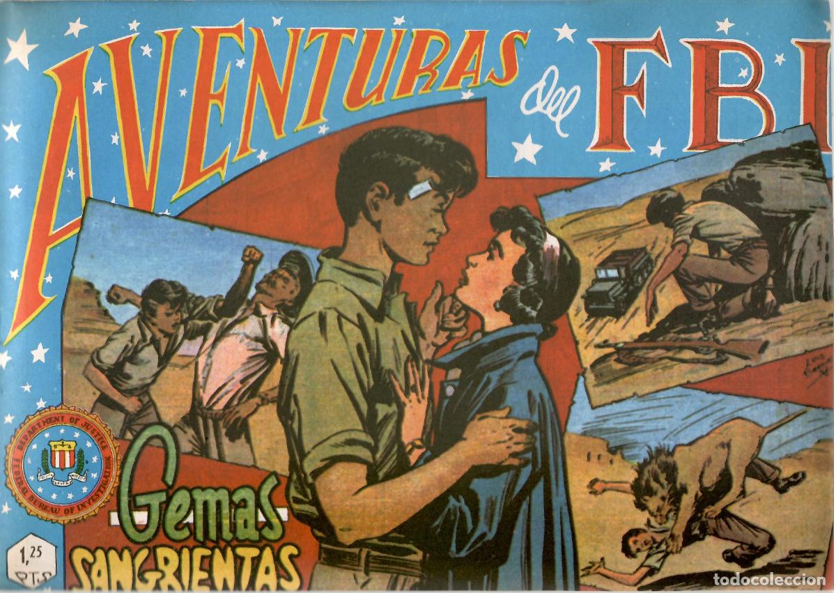 Tebeos: Comic Aventuras del FBI, n&ordm; 54: Gemas sangrientas - Rollan