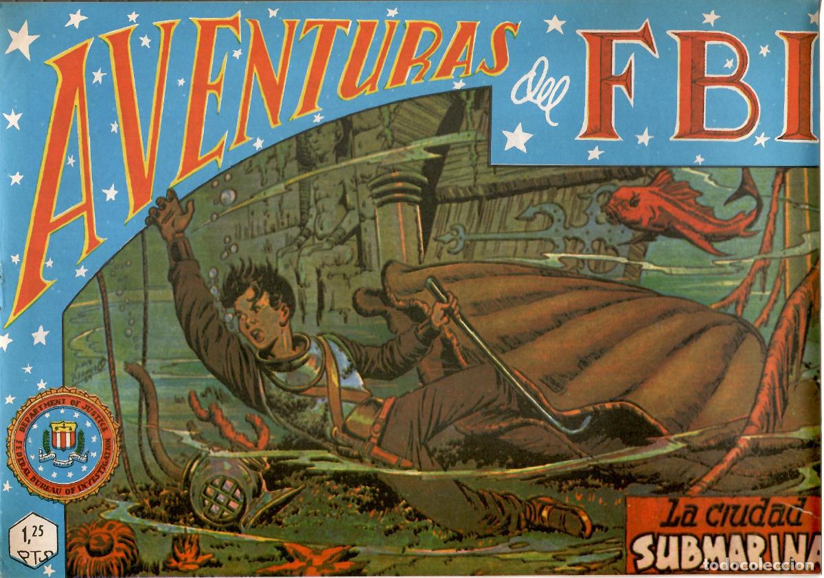 Tebeos: Comic Aventuras del FBI, n&ordm; 53: La ciudad submarina - Rollan