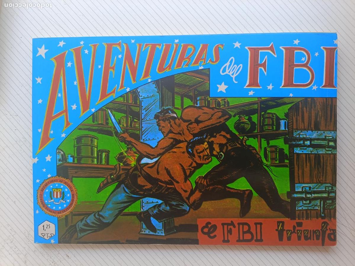 Tebeos: Aventuras del FBI. Tomo encuadernado de 6 n&uacute;meros 13 a 18. 1981