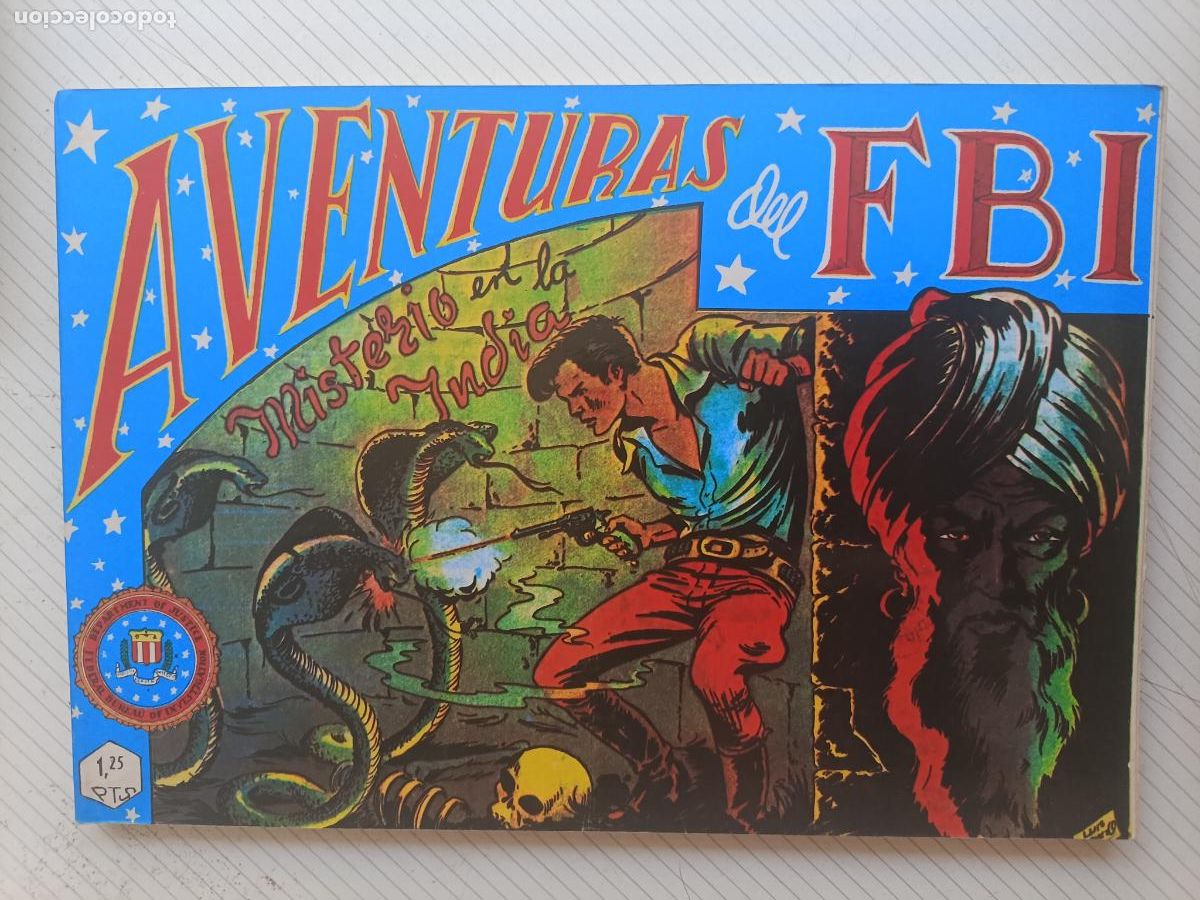 Tebeos: Aventuras del FBI. Tomo encuadernado de 6 n&uacute;meros de 1981