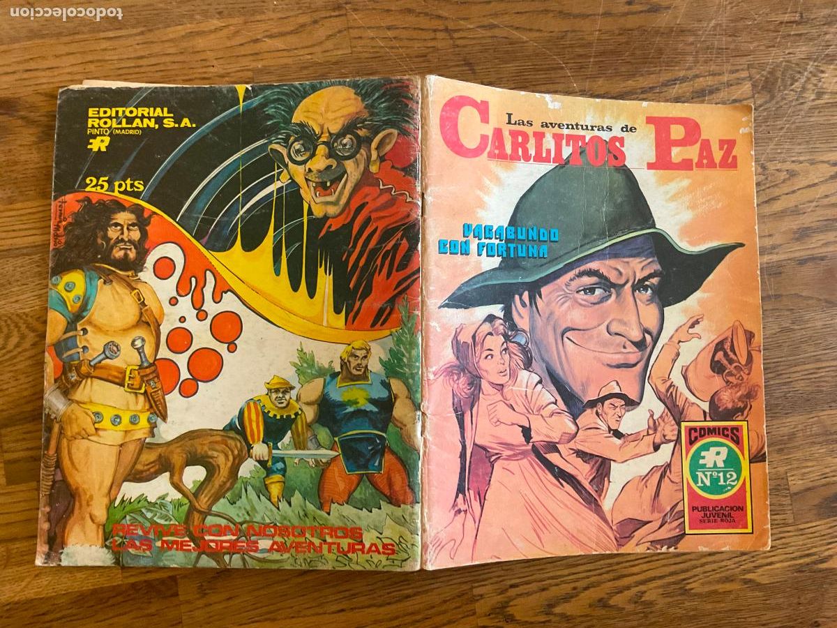 Tebeos: *PEDIDO M&Iacute;NIMO 5 EUROS* - LAS AVENTURAS DE CARLITOS PAZ N&rdquo; 12 - ROLLAN , SERIE ROJA
