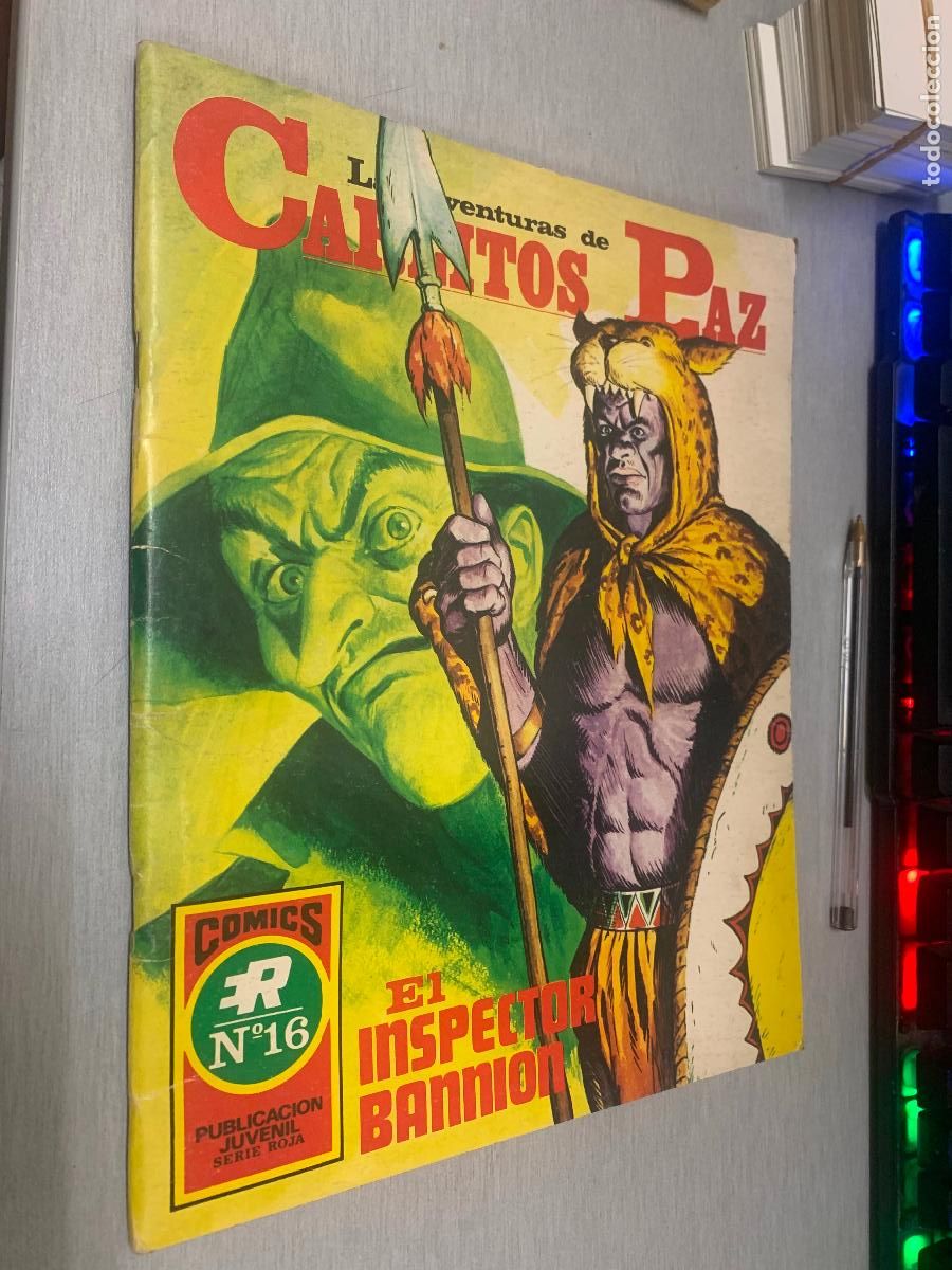 Tebeos: LAS AVENTURAS DE CARLITOS PAZ N&ordm; 5: EL INSPECTOR BANNION / SERIE ROJA 16 - ED. ROLL&Aacute;N 1973