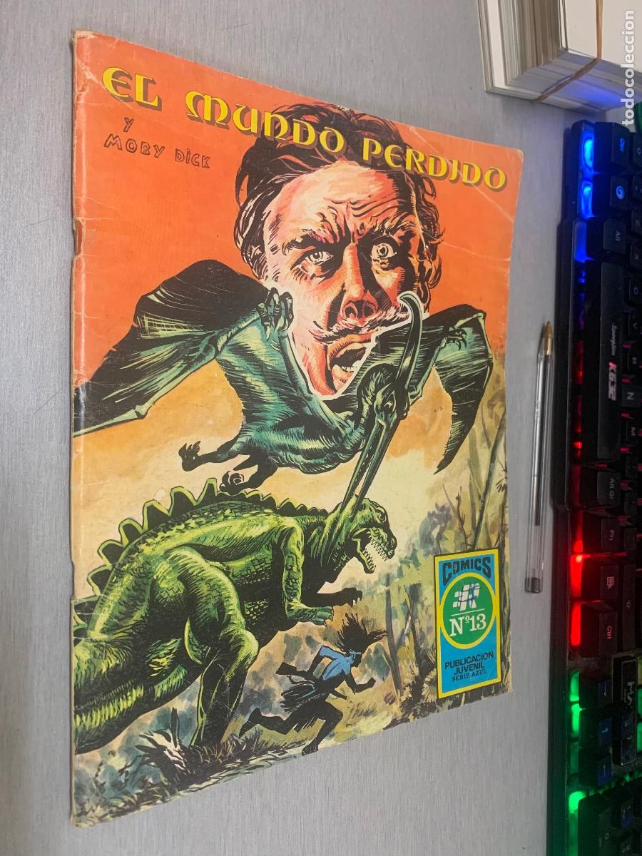 Tebeos: EL MUNDO PERDIDO (SEG&Uacute;N LA NOVELA DE SIR ARTHUR CONAN DOYLE) / SERIE AZUL 13 - ED. ROLL&Aacute;N 1973