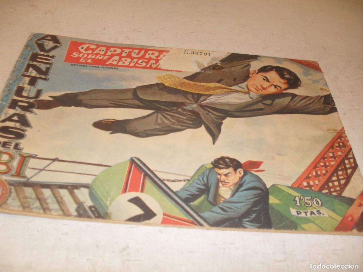 Tebeos: (ORIGINAL),AVENTURAS DEL FBI N&ordm; 186,CAPTURADO SOBRE EL ABISMO.ROLLAN,1951