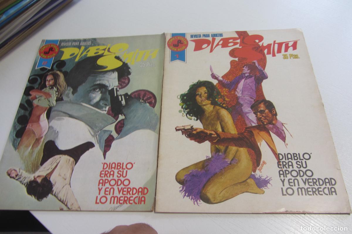 Tebeos: DIABLO SMITH N&ordm; 1 Y 2 SERIE ROJA COMICS ROLLAN BUEN ESTADO ARX378