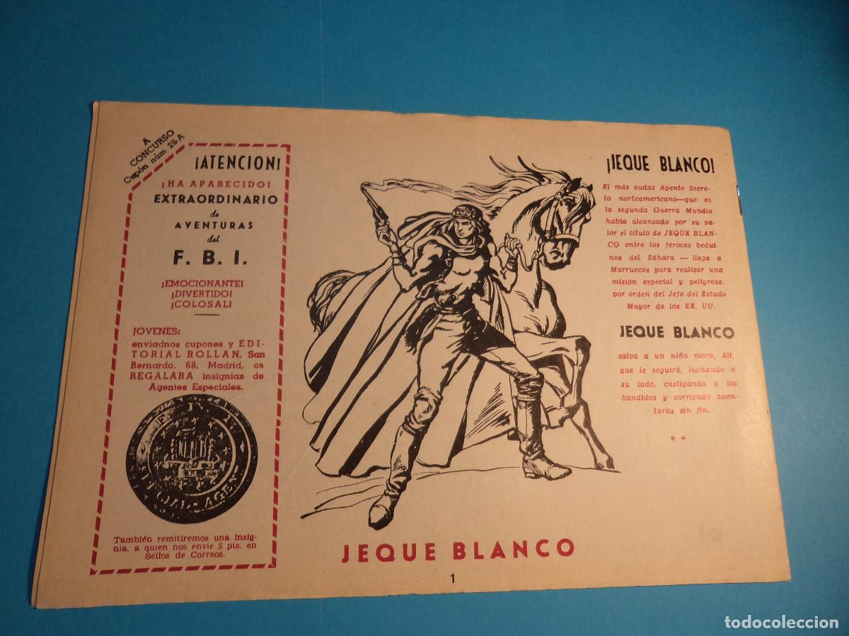 Tebeos: Jeque Blanco. N&ordm; 1. Rollan. REEDICION. - Foto 2