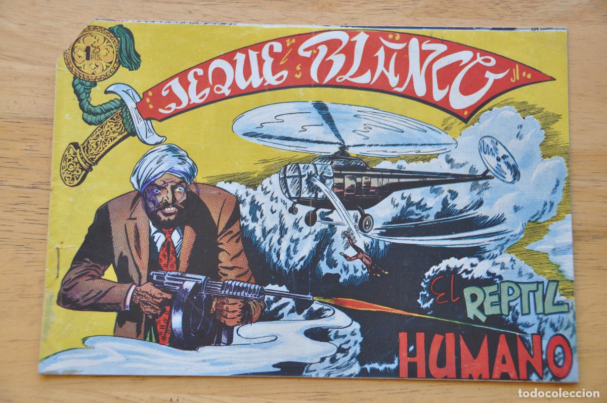 Comics: COMIC - JEQUE BLANCO N&ordm;16 - EL REPTIL HUMANO - EDICIONES ROLL&Aacute;N