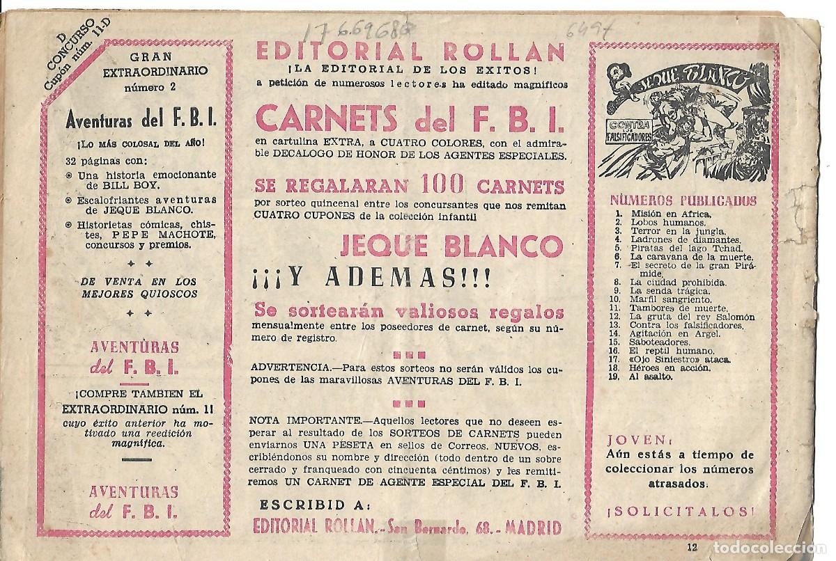Tebeos: AVENTURAS DEL FBI - ORIGINAL NUMERO 12 - Foto 2