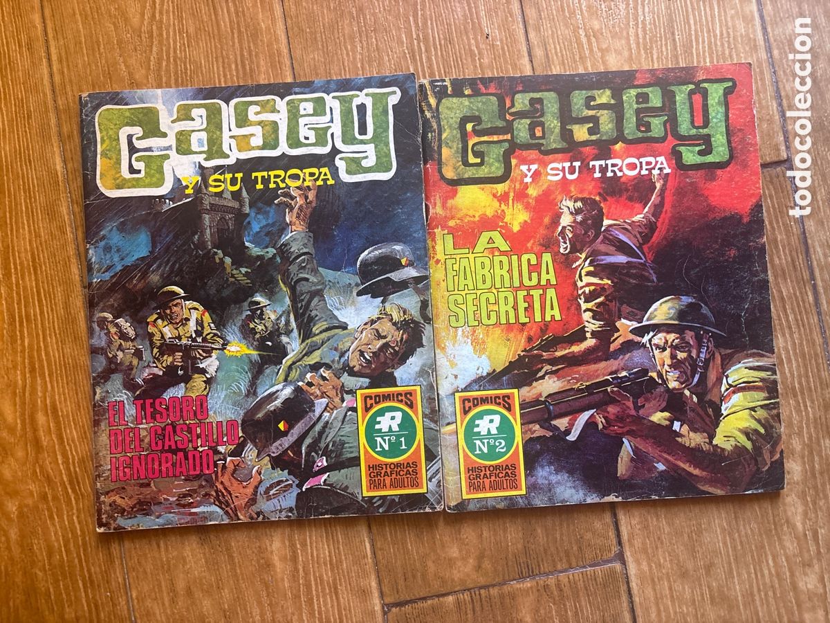 Tebeos: CASEY Y SU TROPA . COLECCION COMPLETA 2 ALBUMES EDITORIAL ROLLAN