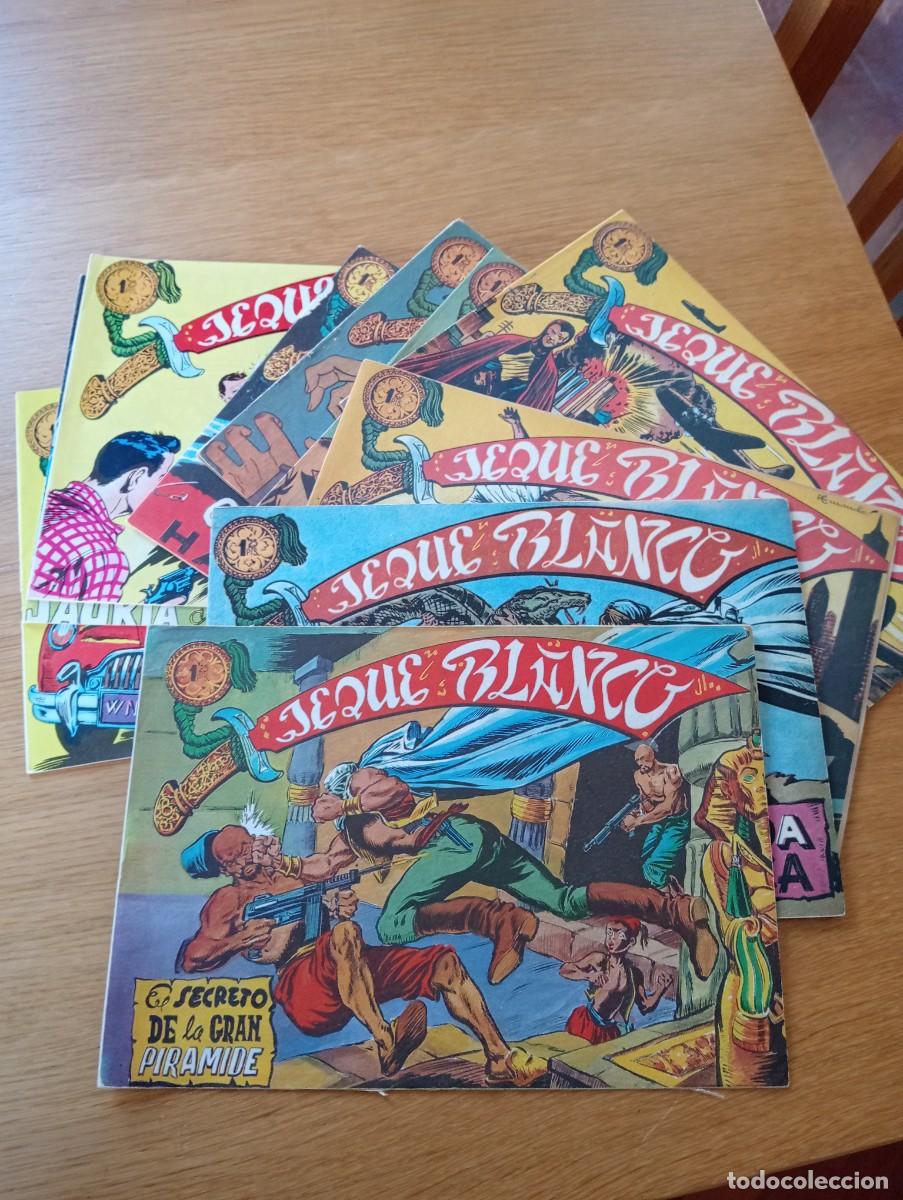 Comics: LOTE CON 11 EJEMPLARES DE EL JEQUE BLANCO . GRAPA. FACSIMIL. ROLL&Aacute;N. B.O. ANDINA.
