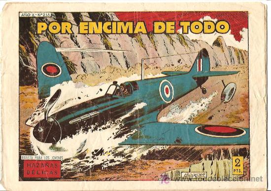 Tebeos: HAZA&Ntilde;AS BELICAS 1950 ORIGINAL - N&ordm; 255 - Foto 1