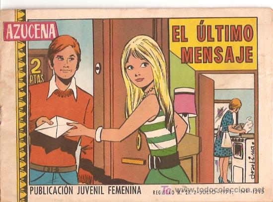 Tebeos: AZUCENA N&ordm; 1215. ULTIMO DE LA COLECCION. ORIGINAL. EDICIONES TORAY. - Foto 1
