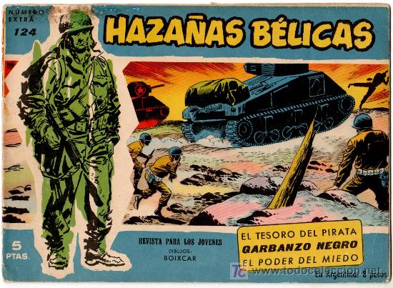 Tebeos: HAZA&Ntilde;AS BELICAS EXTRA AZUL N&ordm; 124 - Foto 1