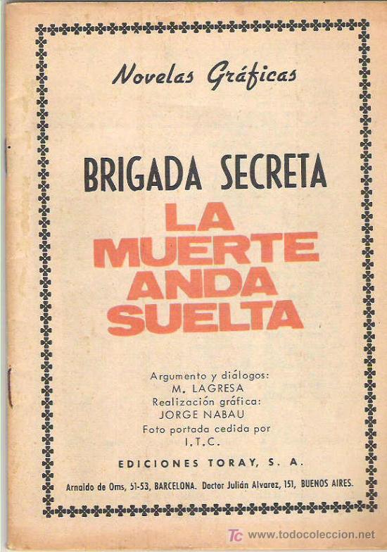 Tebeos: brigada secreta - ediciones toray num 178 ****1966 - Foto 1