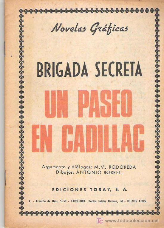 Tebeos: brigada secreta - un paseo en cadillac num 187 ****1966 - Foto 1