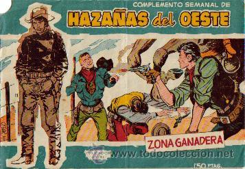 Tebeos: HAZA&Ntilde;AS DEL OESTE AZUL (TORAY ) ORIGINAL 1960.LOTE - Foto 3