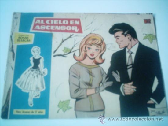 Tebeos: ROSAS BLANCAS N&ordm; 182 AL CIELO EN ASCENSOR / TORAY 1958 - Foto 1