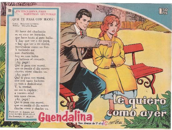 Tebeos: Guendalina. n&ordm; 81 &iexcl;IMPECABLE! - Foto 1
