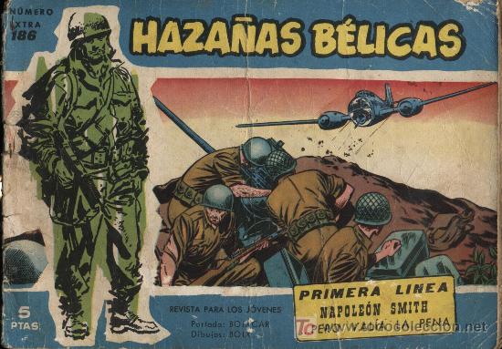 Tebeos: Haza&ntilde;as B&eacute;licas Extra Azul n&ordm; 186 - Foto 1