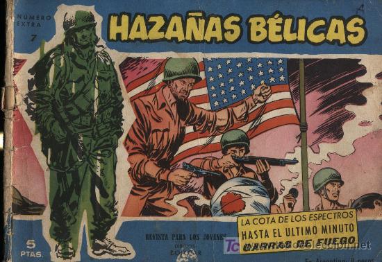 Tebeos: Haza&ntilde;as Belicas Extra Azul. n&ordm; 7 - Foto 1