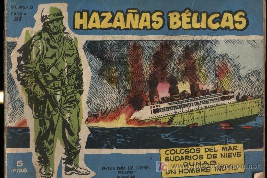 Tebeos: Haza&ntilde;as Belicas Extra Azul. n&ordm; 51 - Foto 1