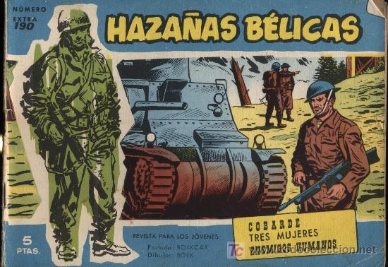 Tebeos: Haza&ntilde;as B&eacute;licas Extra Azul. n&ordm; 190 - Foto 1