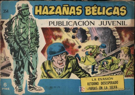 Tebeos: Haza&ntilde;as B&eacute;licas Azul n&ordm; 354 - Foto 1