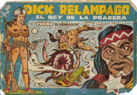 Tebeos: DICK RELAMPAGO EL REY DE LA PRADERA ( TORAY ) ORIGINAL 1960 LOTE - Foto 2