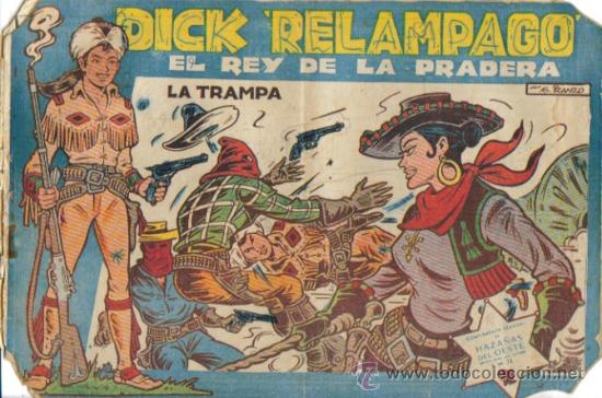 Tebeos: DICK RELAMPAGO EL REY DE LA PRADERA ( TORAY ) ORIGINAL 1960 LOTE - Foto 3