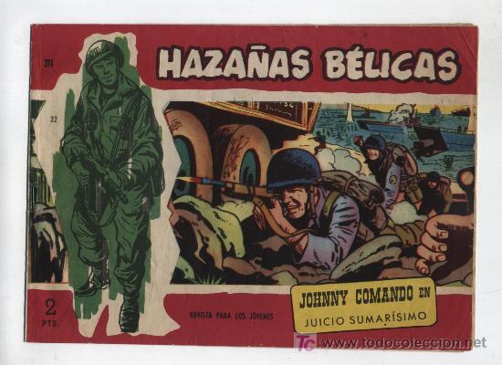 Tebeos: Haza&ntilde;as B&eacute;licas n&ordm; 311. Raro - Foto 1