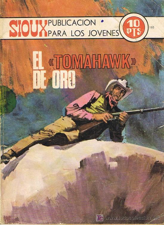 Tebeos: SIOUX N&ordm;180 EL TOMAHAWK DE ORO - Foto 1