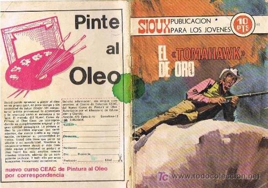 Tebeos: SIOUX N&ordm;180 EL TOMAHAWK DE ORO - Foto 2
