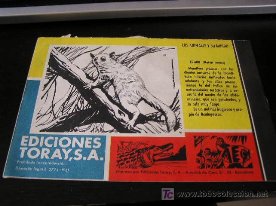 Tebeos: tamar n&ordm; 43 ediciones toray  original 1961 - Foto 2