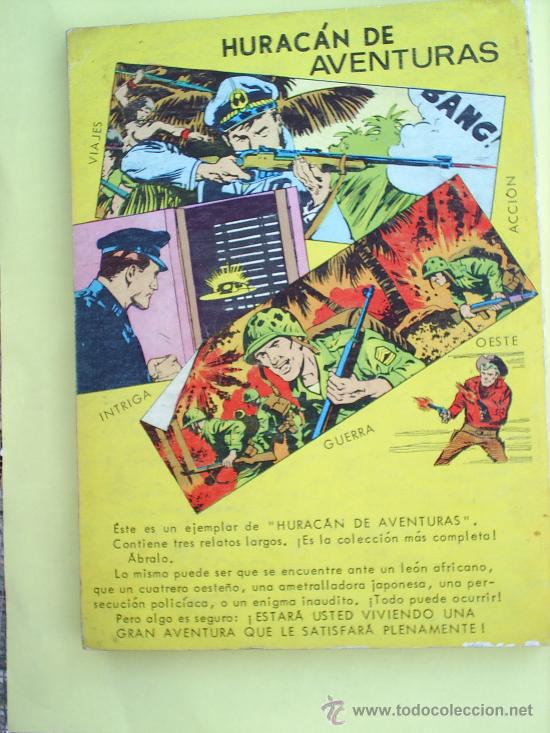 Tebeos: HURACAN DE AVENTURAS N. 3 EDICIONES TORAY - 1969 - Foto 2
